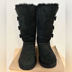 UGG Bailey Button Black Tall Boots women US 7
